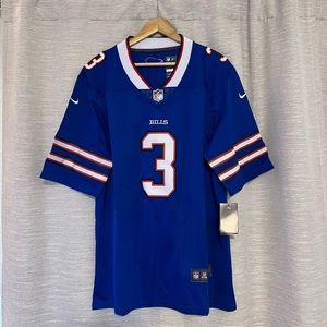 #3 Damar Hamlin Buffalo Bills Blue Nike Jerseys Men’s Size S